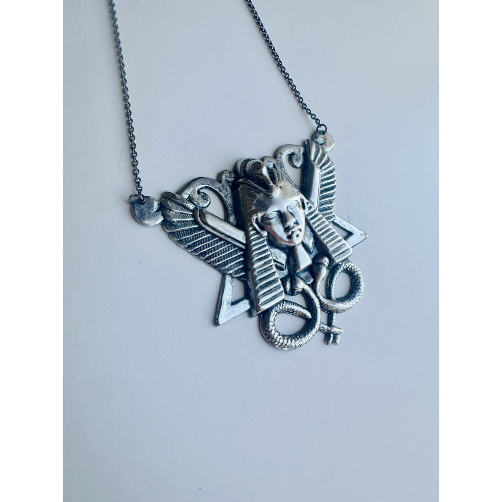 Egyptian Art Deco Cleopatra Statement Necklace